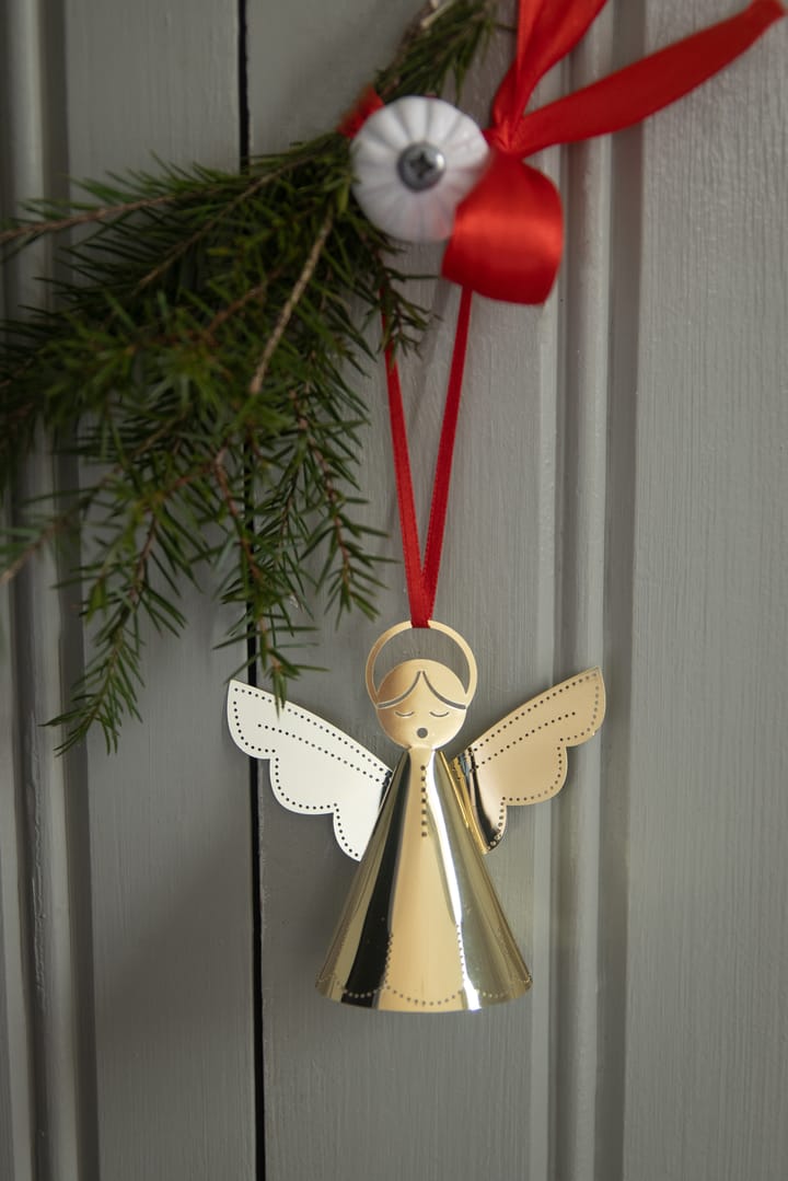 Syngende engel juletreanheng - Gull - Pluto Design