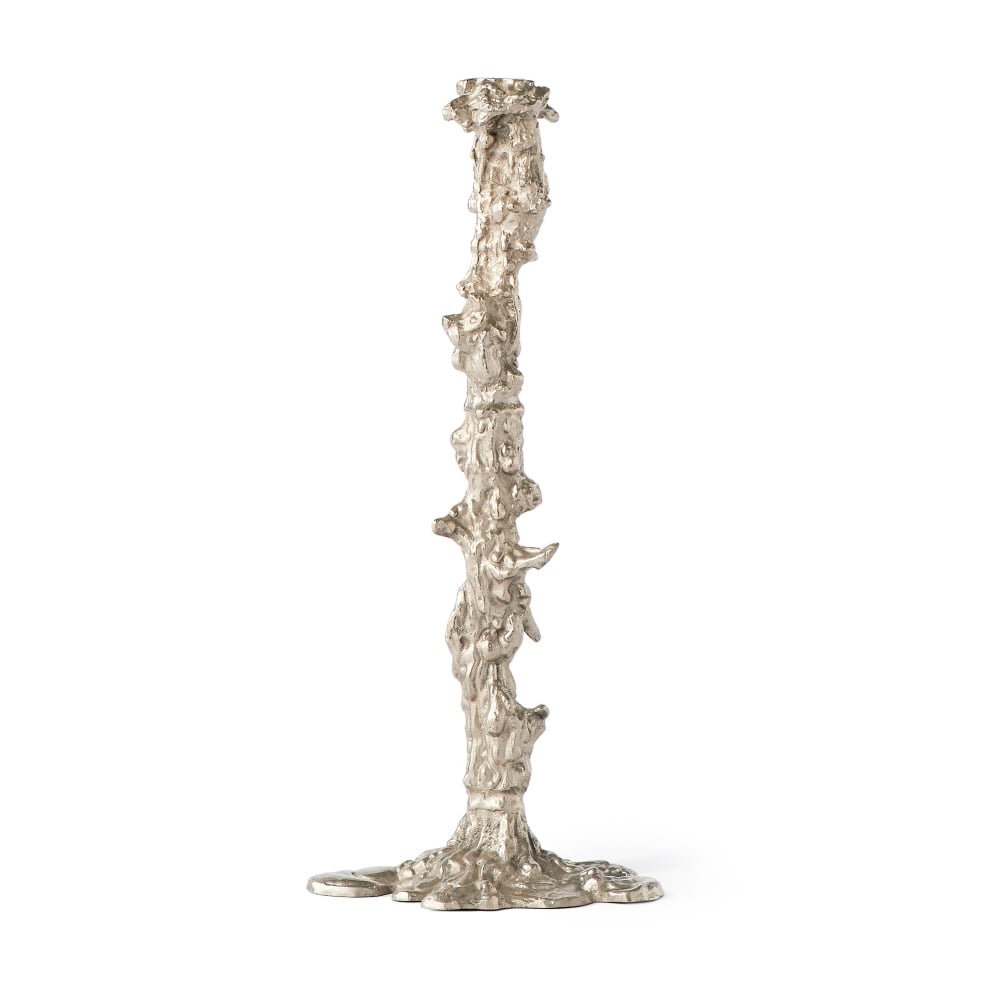 POLSPOTTEN Drip lysestake XXL 50 cm Sølv