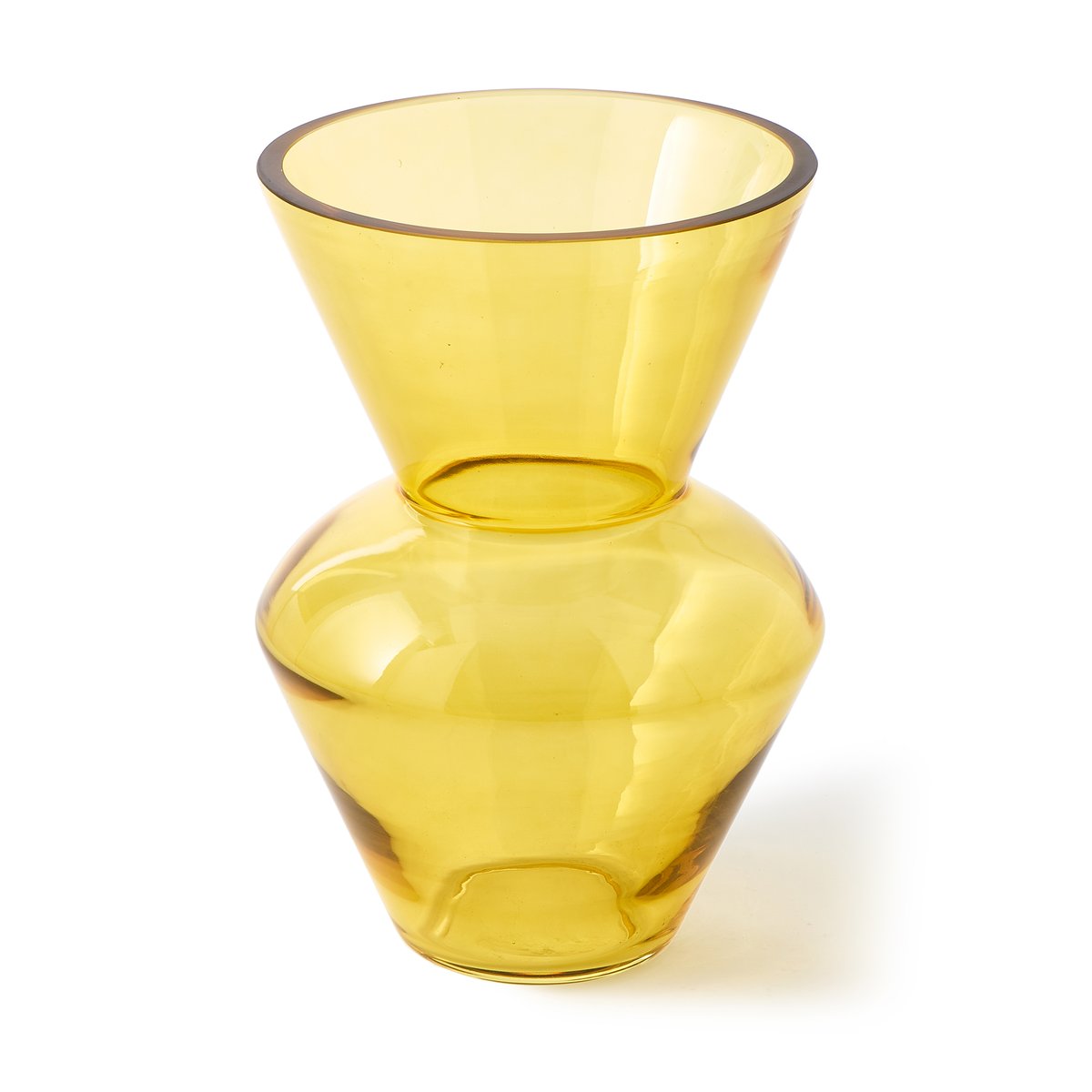 Bilde av POLSPOTTEN Fat neck vase S 35 cm Gul