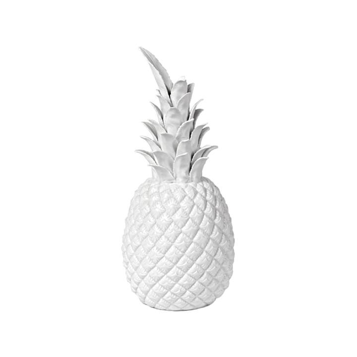 Pineapple pyntefigur 32 cm - Hvit - POLSPOTTEN