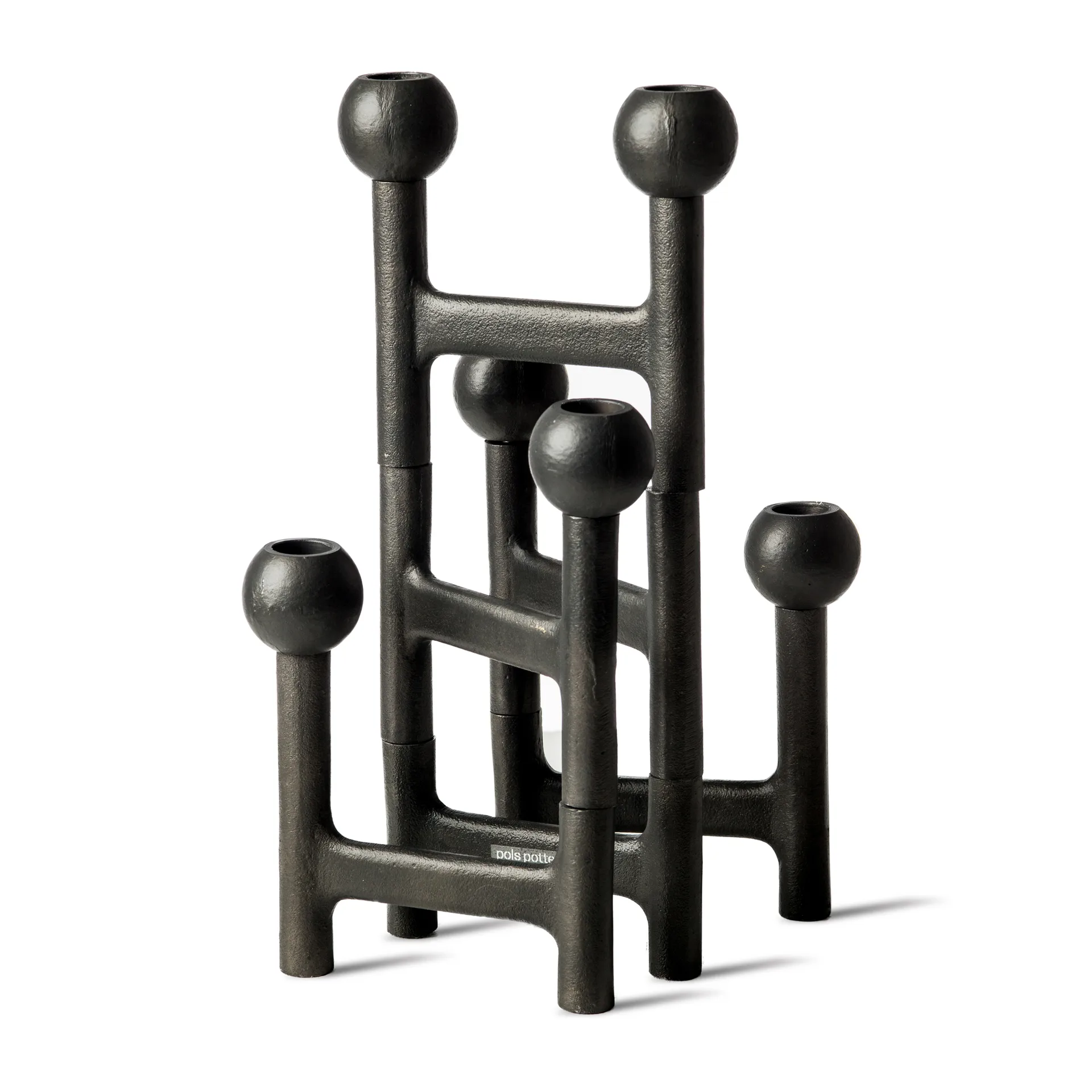 Round Folding lysestake 56 x 30, Mørkegrå POLSPOTTEN