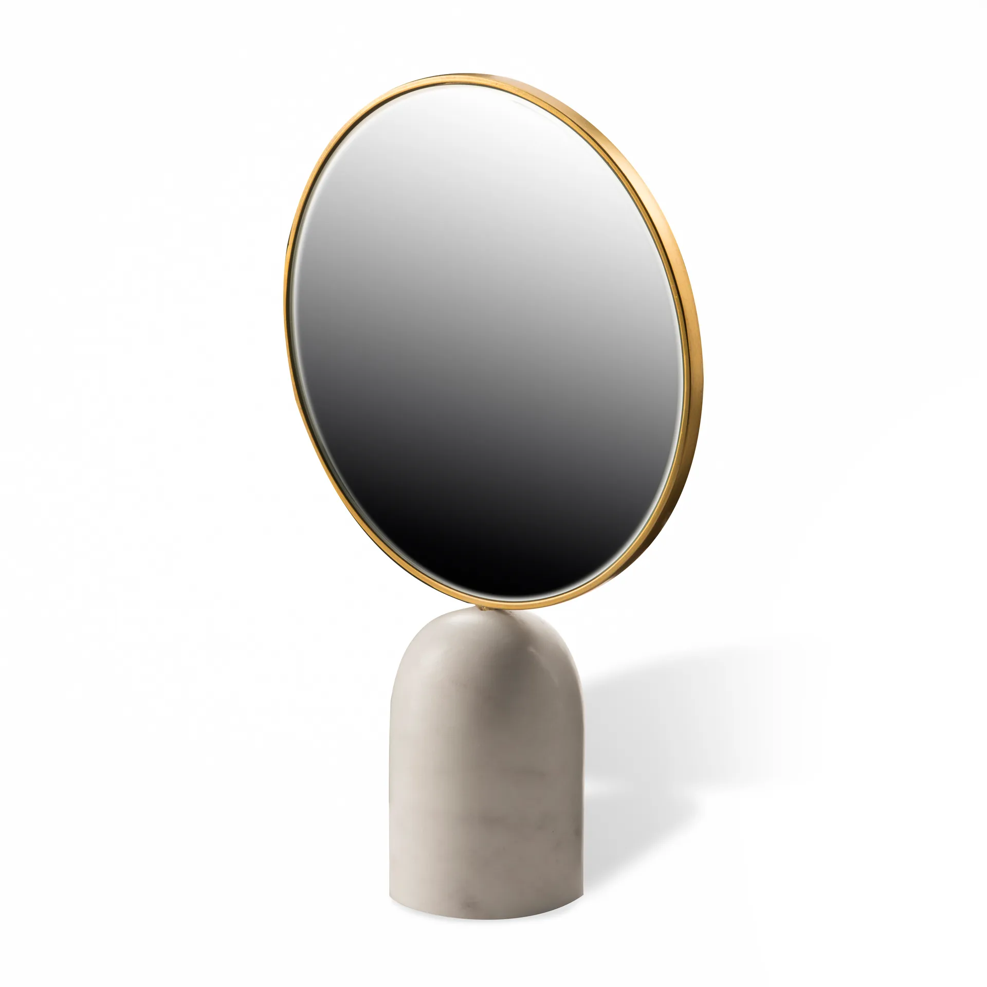 Round Marble bordspeil, Hvit POLSPOTTEN