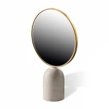 Round Marble bordspeil - Hvit - POLSPOTTEN