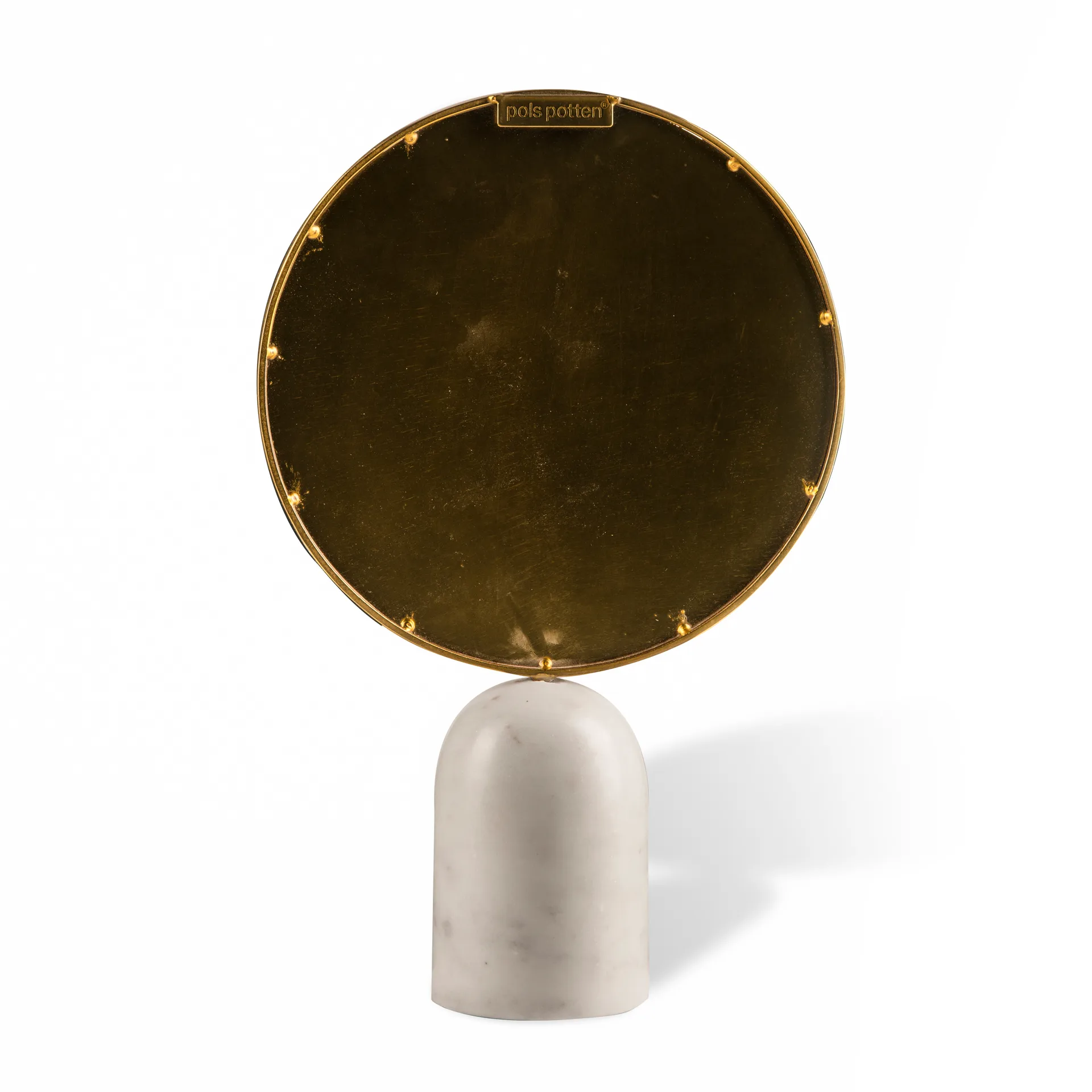 Round Marble bordspeil, Hvit POLSPOTTEN