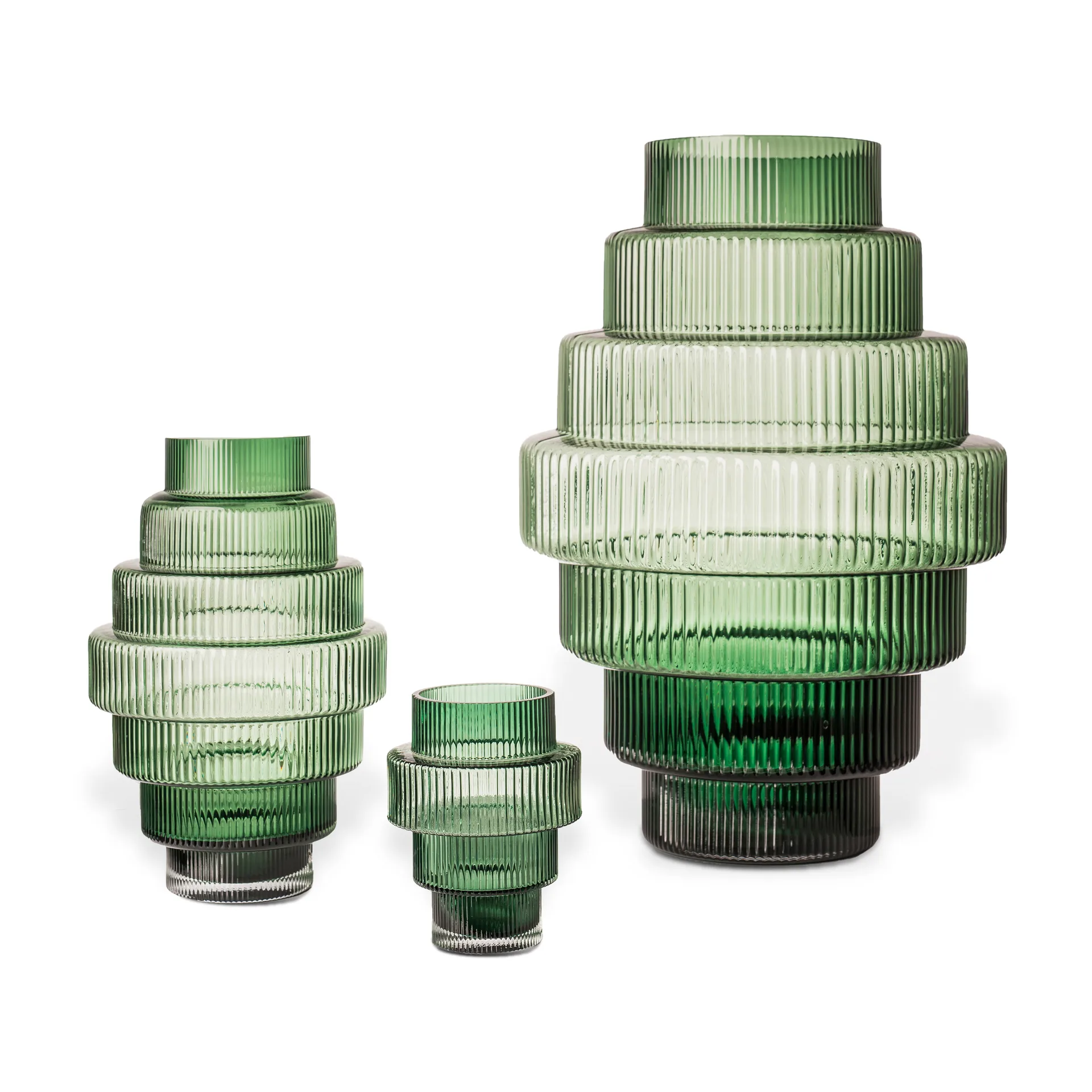 Steps lyslykt Ø 12 cm, Mørkegrønn POLSPOTTEN