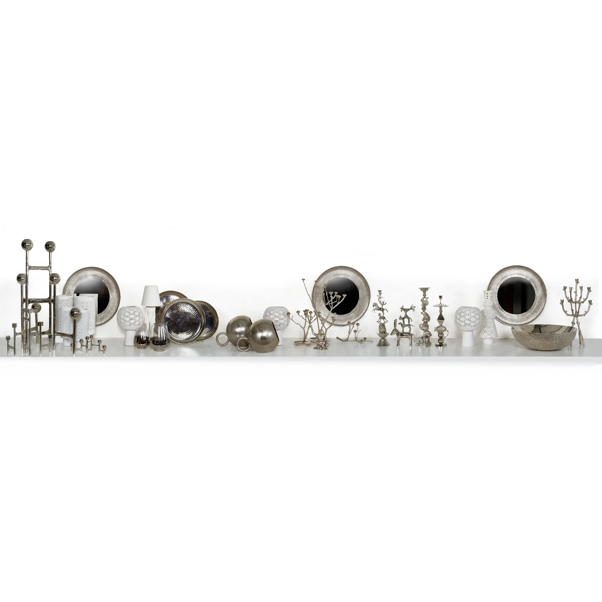 Twiggy ekorn lysestake 30 cm, Sølv POLSPOTTEN