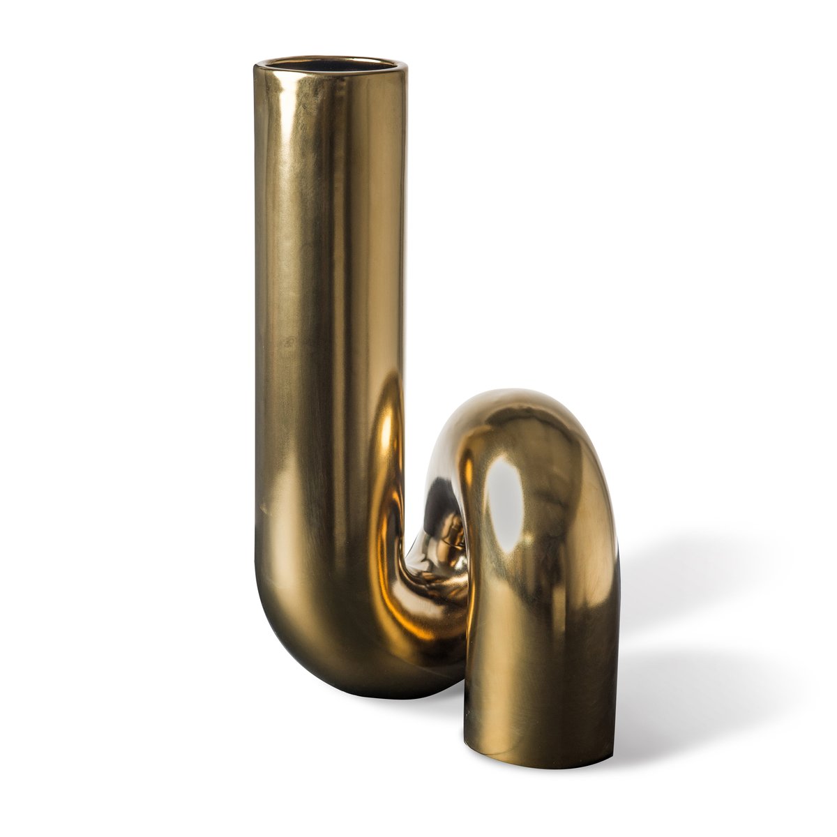 Bilde av POLSPOTTEN Yourtube vase 37 cm Gull