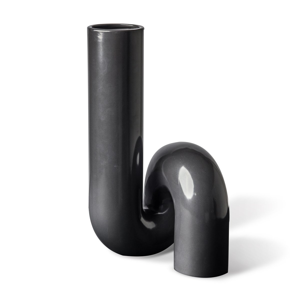 Bilde av POLSPOTTEN Yourtube vase 37 cm Svart