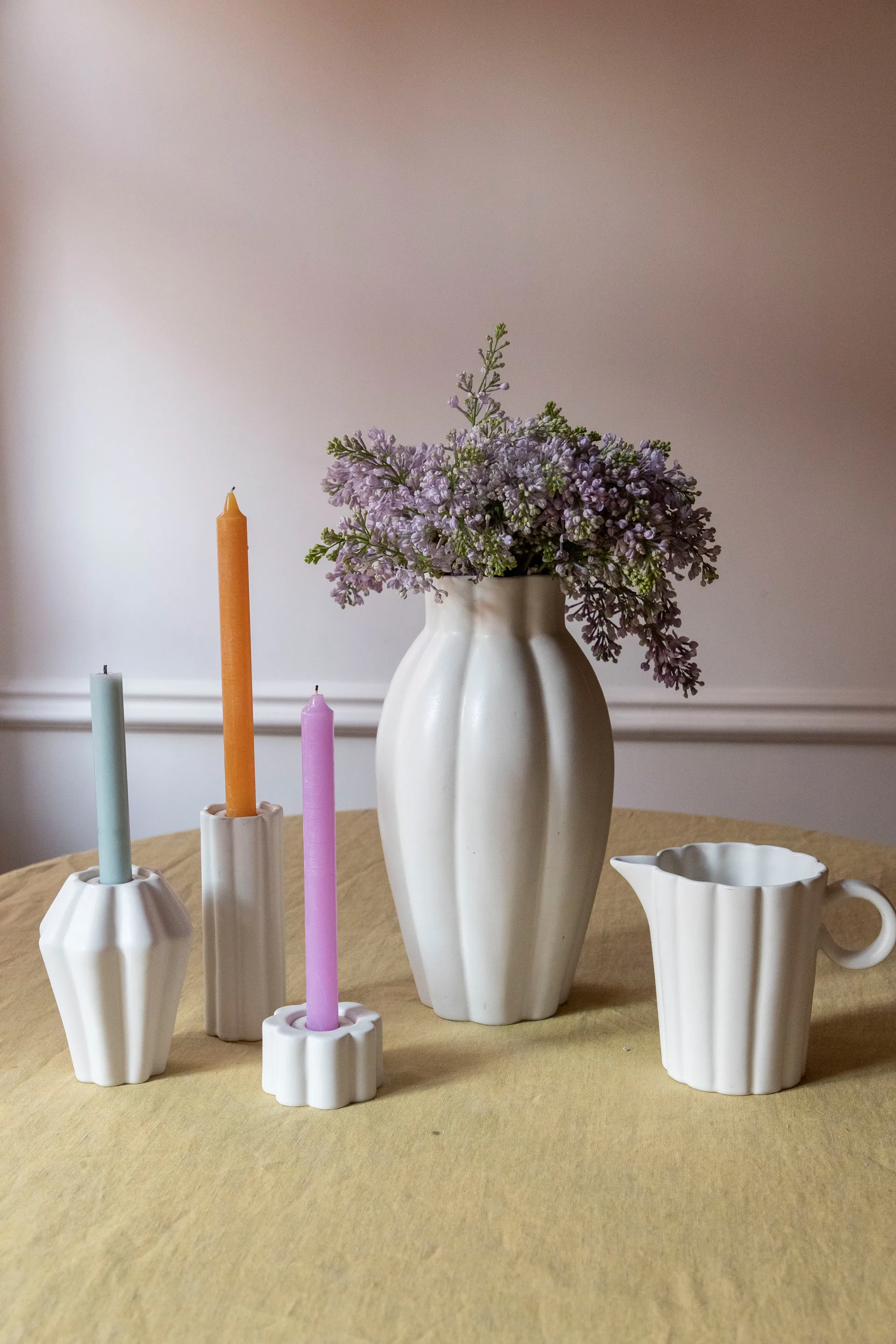 Birgit vase 35 cm, Shell PotteryJo