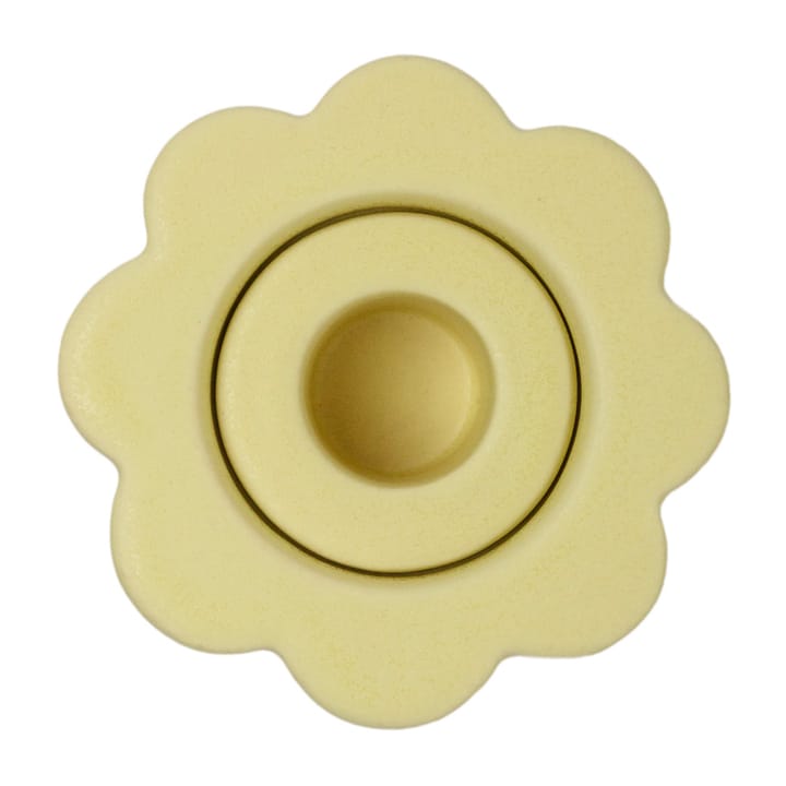 Birgit vase/lysestake 5 cm - Pale Yellow - PotteryJo