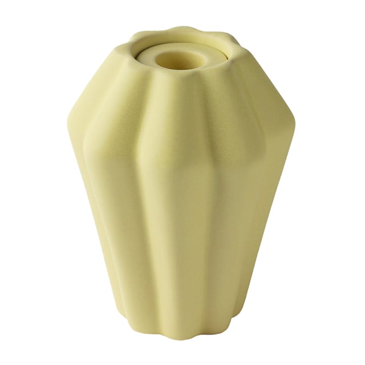 Birgit vase/lysholder 14 cm - Pale Yellow - PotteryJo