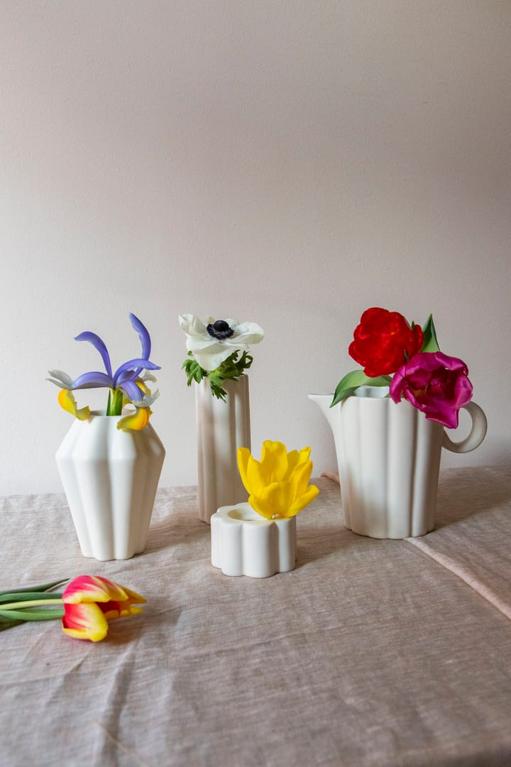 Birgit vase/lysholder 14 cm - Shell - PotteryJo