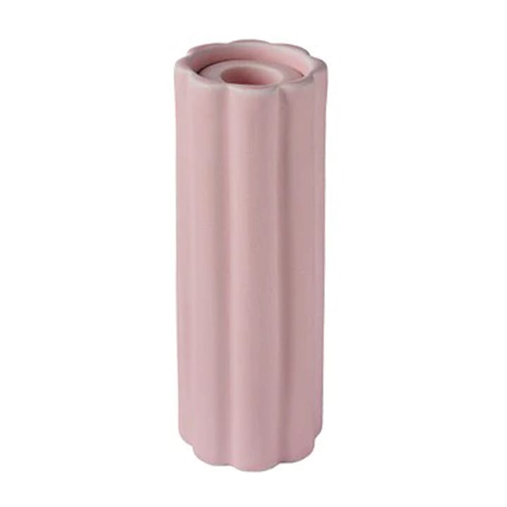 Birgit vase/lysholder 17 cm - Lily rosa - PotteryJo