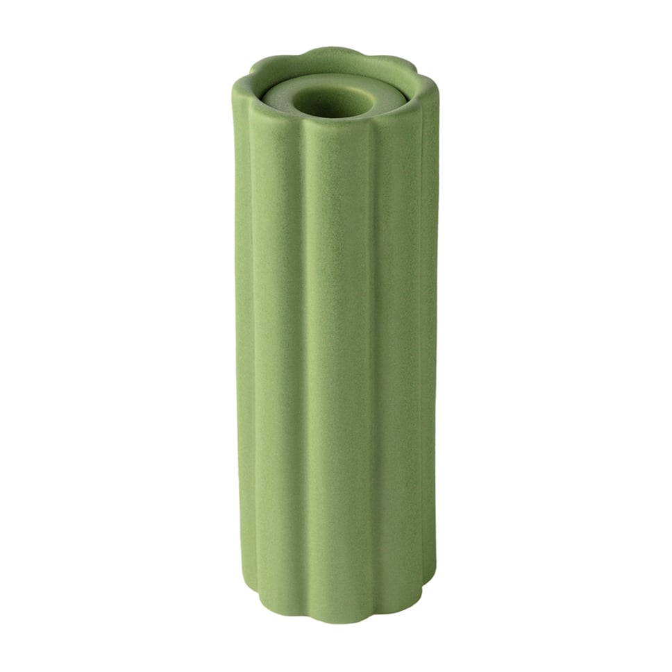 PotteryJo Birgit vase/lysholder 17 cm Olive