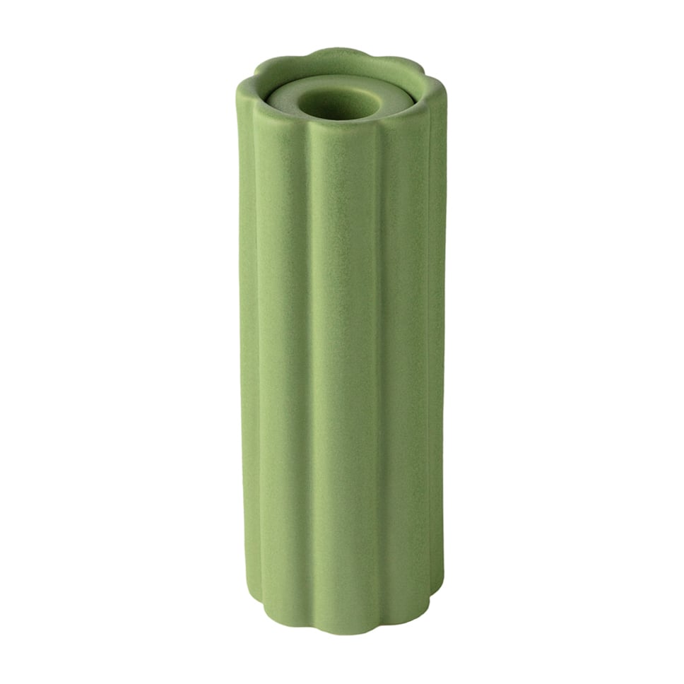 Bilde av PotteryJo Birgit vase/lysholder 17 cm Olive