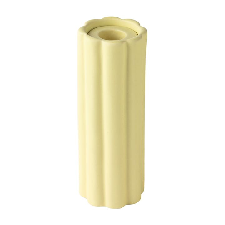 Birgit vase/lysholder 17 cm - Pale Yellow - PotteryJo
