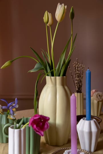 Birgit vase/lysholder 17 cm - Shell - PotteryJo