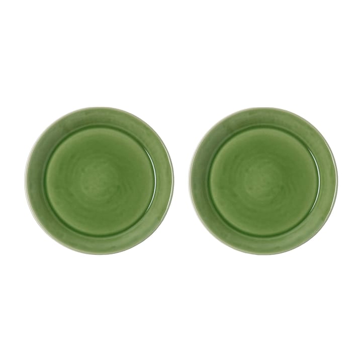 Daga tallerken Ø25 cm 2-pakning - Green - PotteryJo