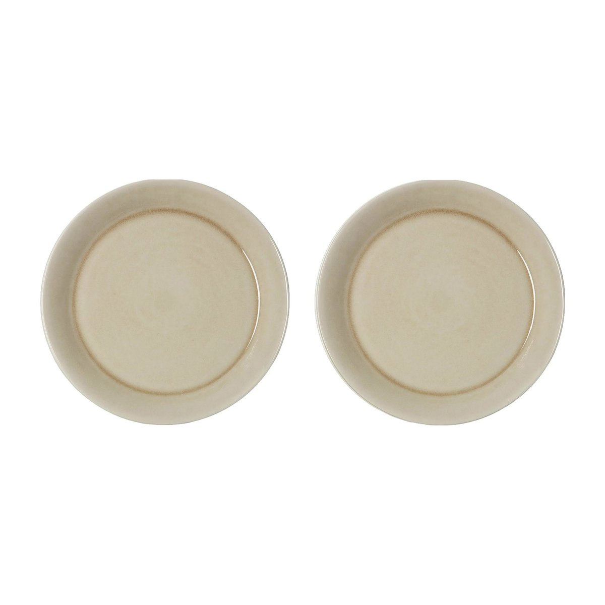 PotteryJo Daga tallerken 25 cm 2-pakning Oat | Skandinavisk Design | Middagstallerkener | Beige