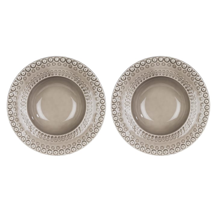 Daisy dyp tallerken Ø 21 cm 2-stk., Greige (beige) PotteryJo