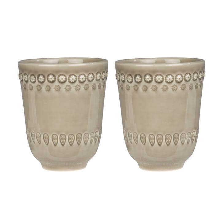 Daisy kopp 35 cl 2-stk. - Greige (beige) - PotteryJo