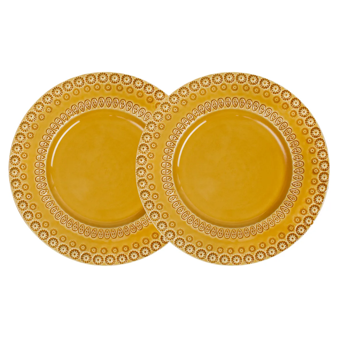 Daisy middagstallerken Ø 29 cm 2-stk., Sienna (gul) PotteryJo