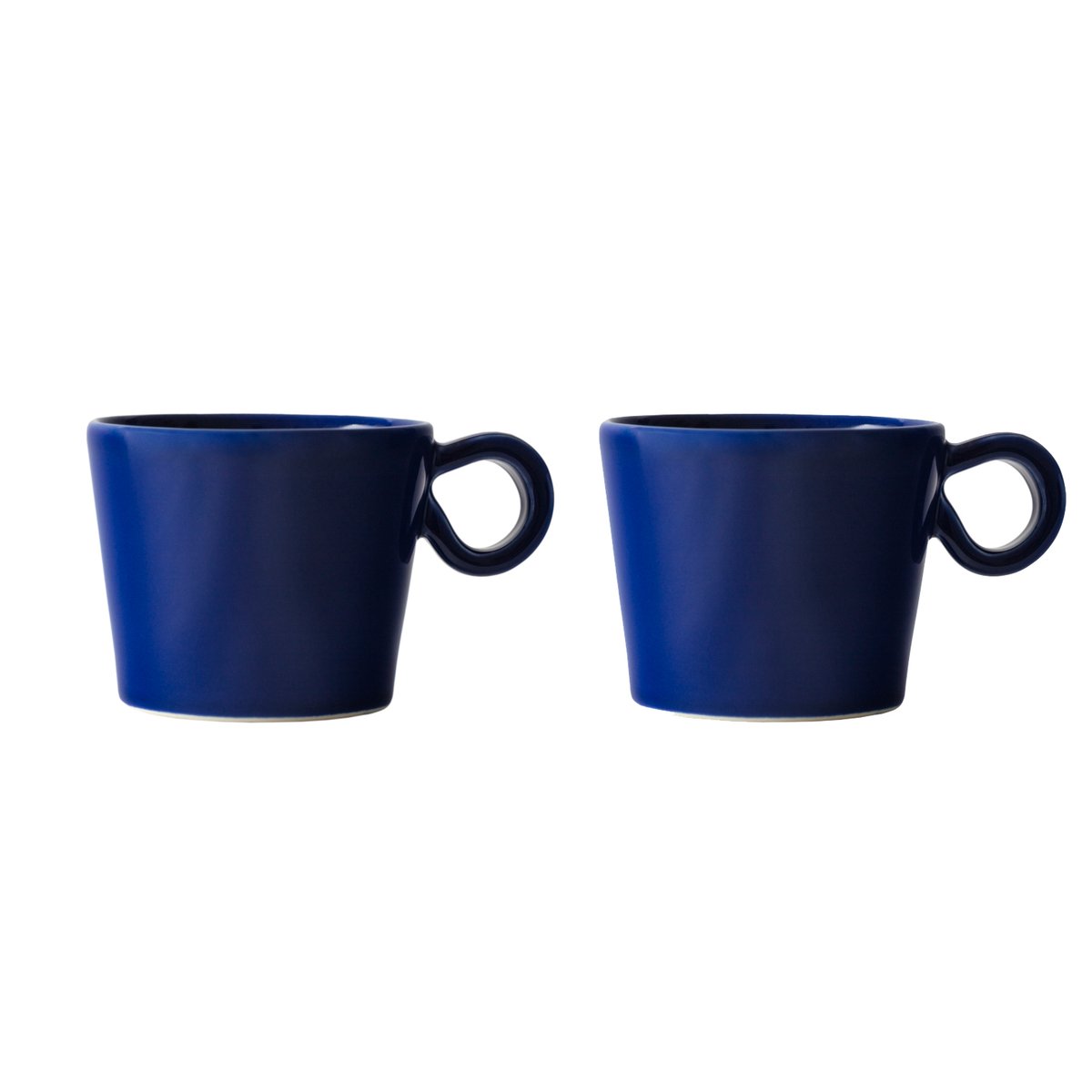 PotteryJo Daria kopp med hank 2-stk. River | Skandinavisk Design | Kaffekopper | Blå