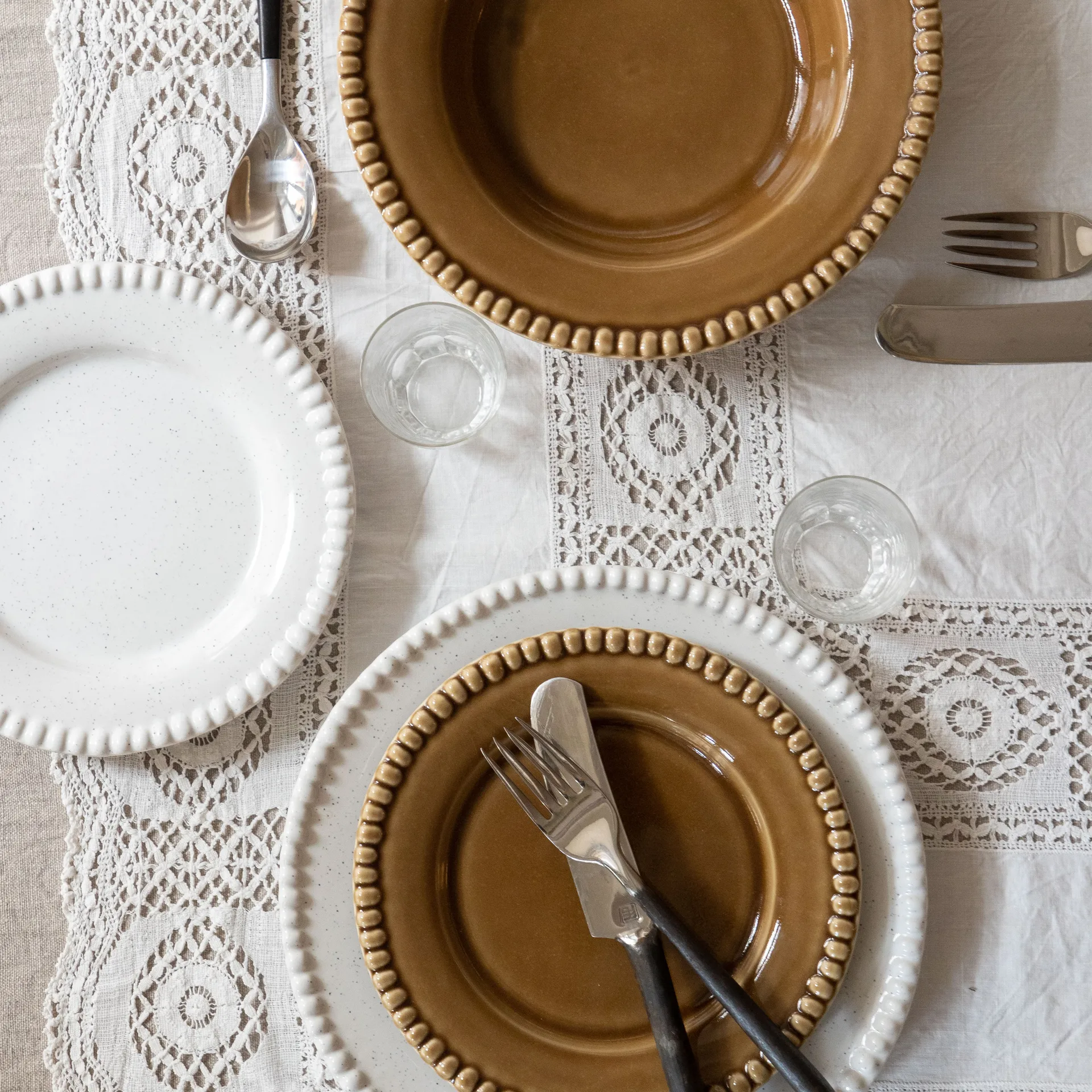 Daria middagstallerken Ø28 cm 2-stk., Cotton white shiny PotteryJo