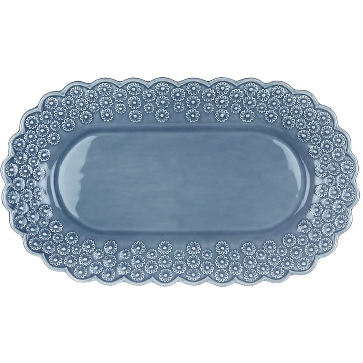 Ditsy ovalt serveringsfat, Dusty Blue (blå) PotteryJo