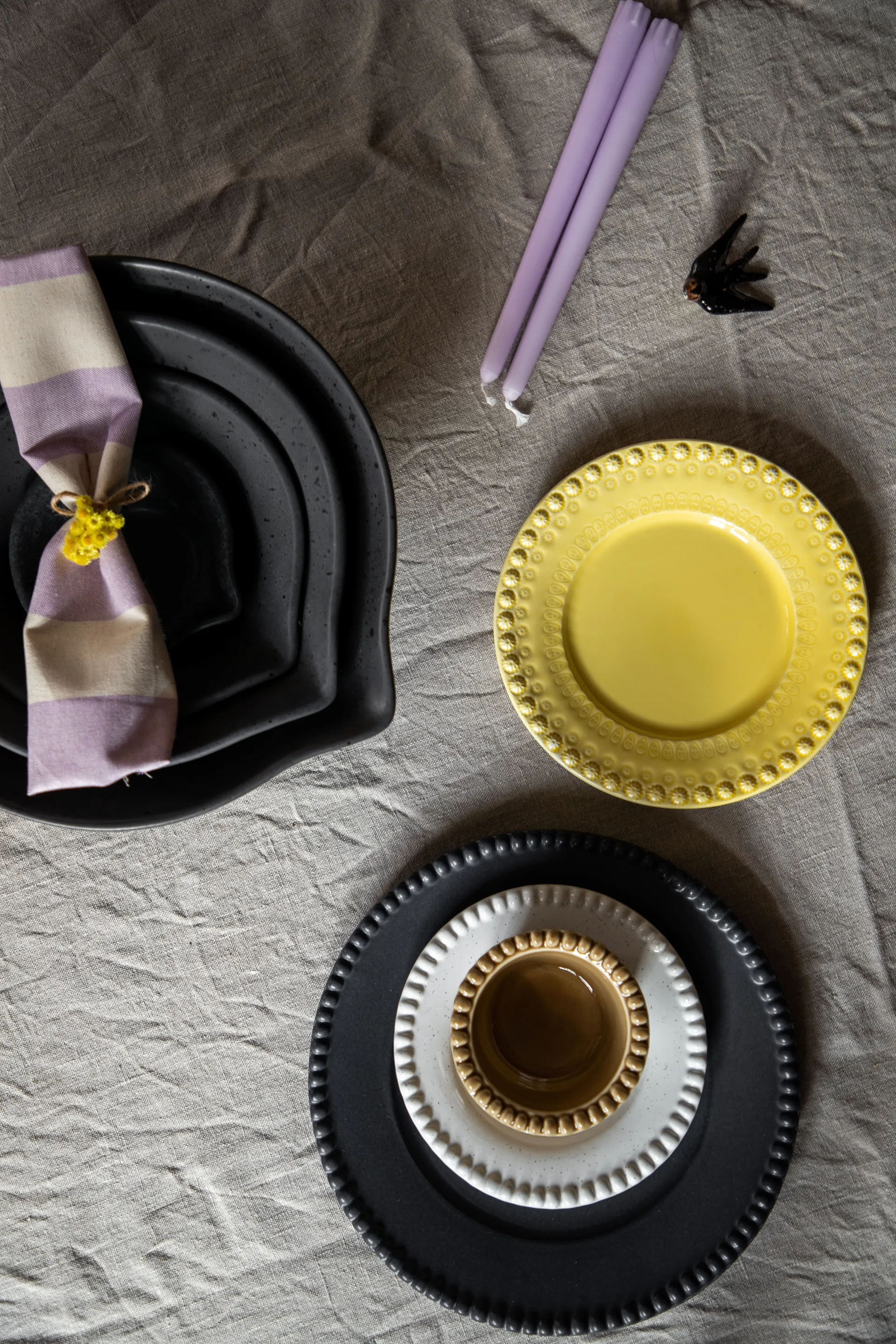 Peep deigskål 35 cm, Matt black PotteryJo