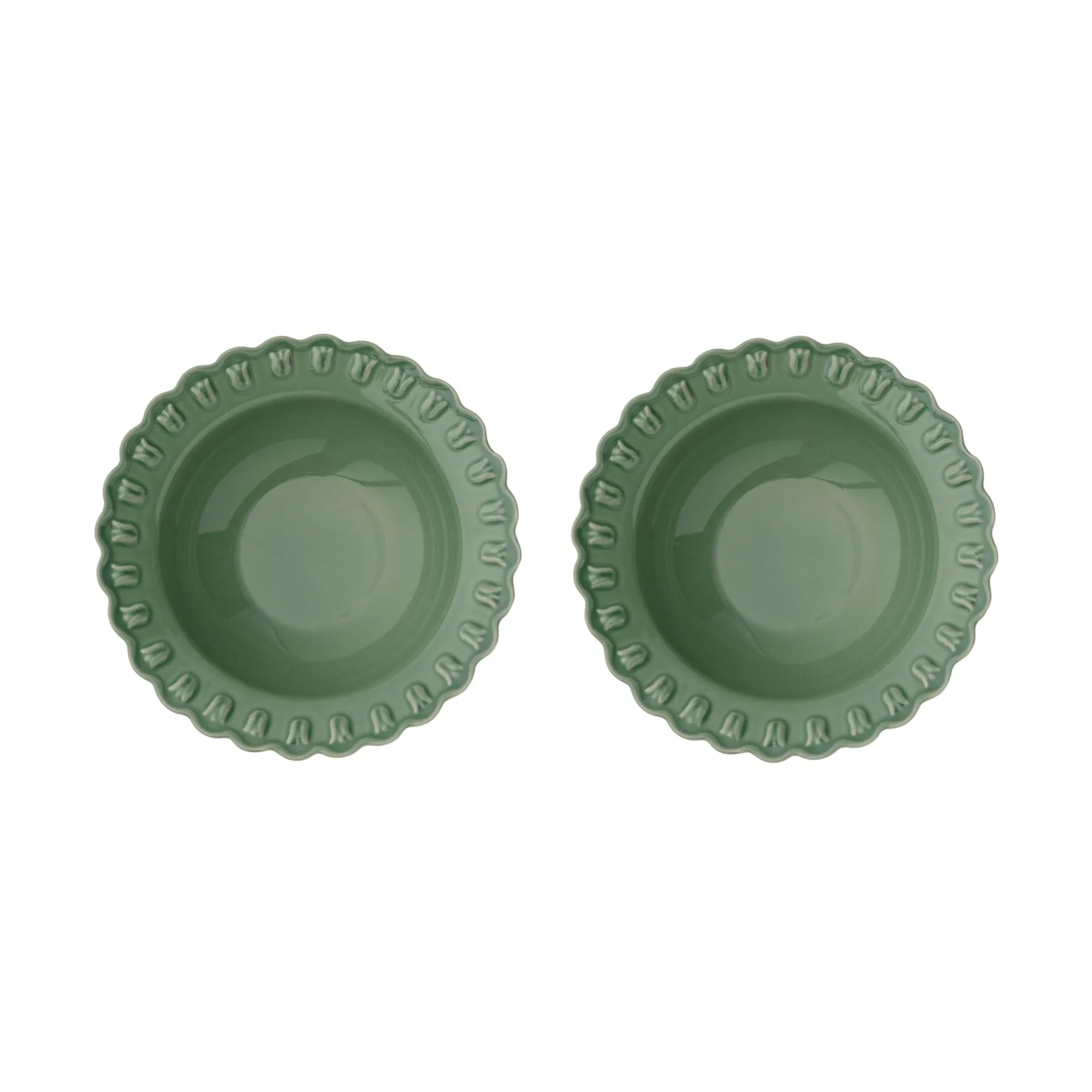 Tulipa dyp tallerken Ø23 cm 2-pack, Verona green PotteryJo