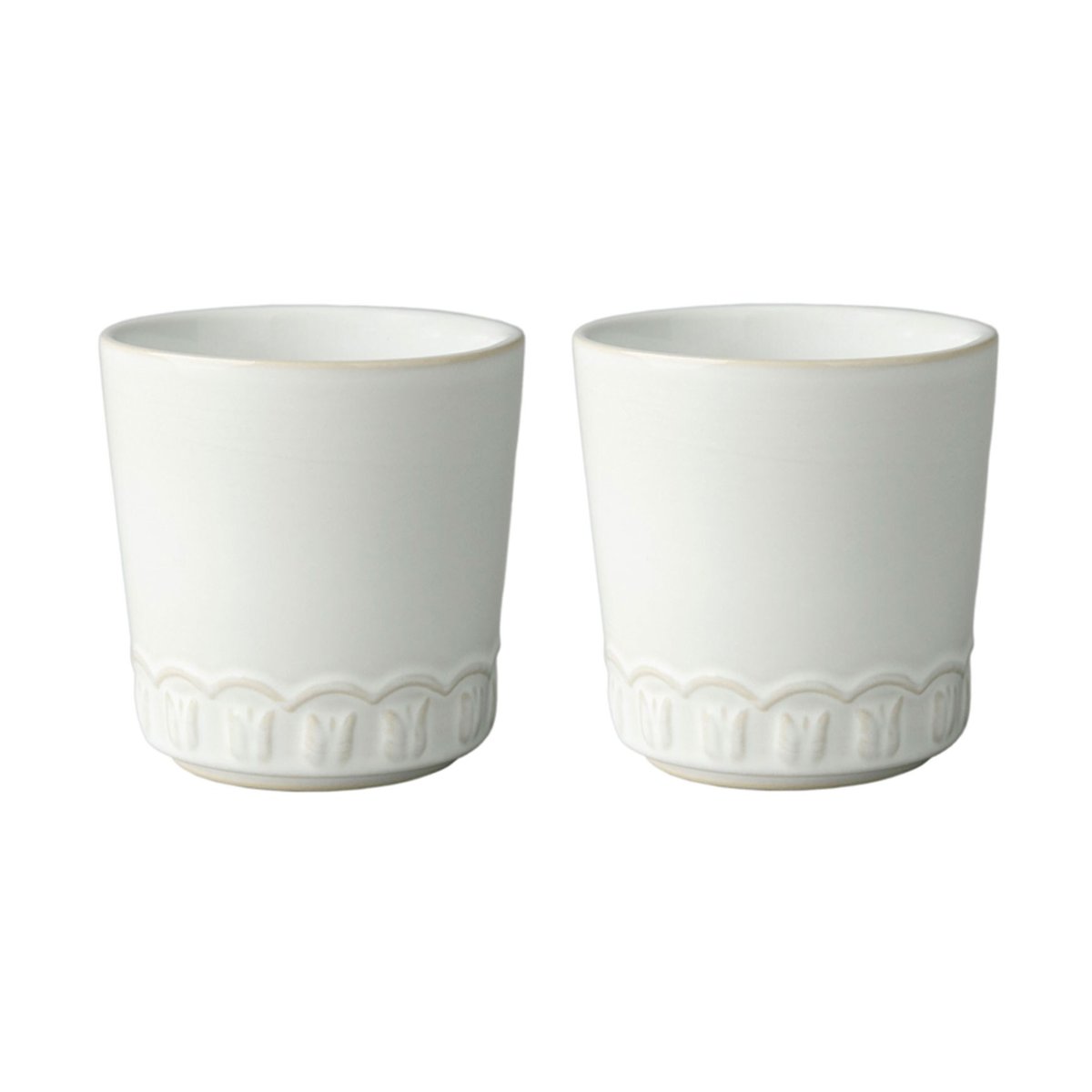 PotteryJo Tulipa kopp 20 cl 2-stk. White