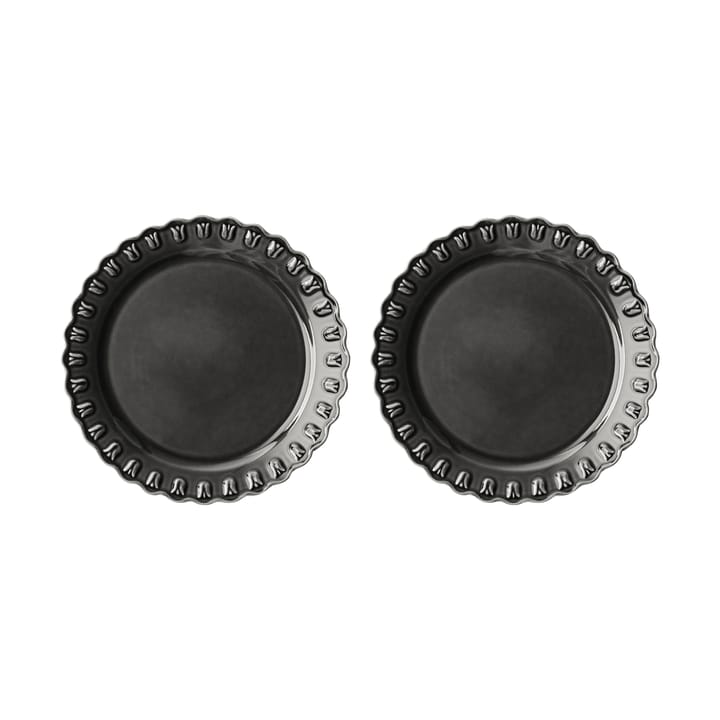 Tulipa tallerken Ø26 cm 2-pack - Almost black - PotteryJo