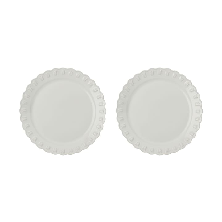 Tulipa tallerken Ø26 cm 2-pack - White - PotteryJo