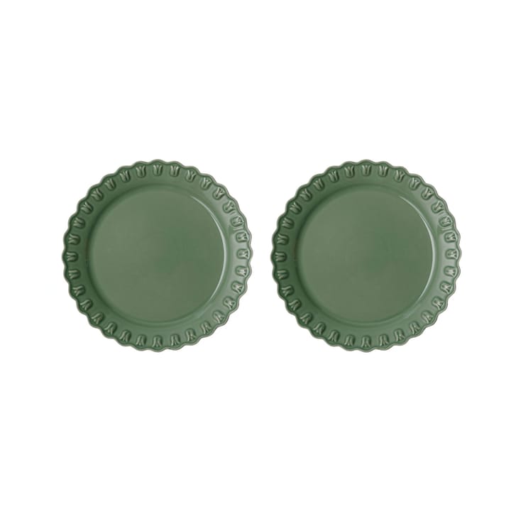 Tulipa tallerken Ø26 cm 2-stk. - Verona green - PotteryJo