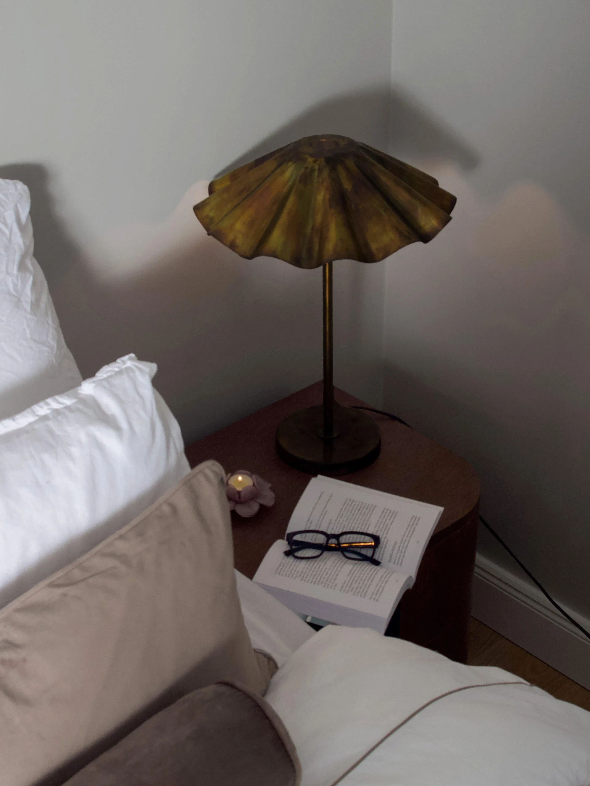 Aira bordlampe, Brent messing, 54 cm PR Home