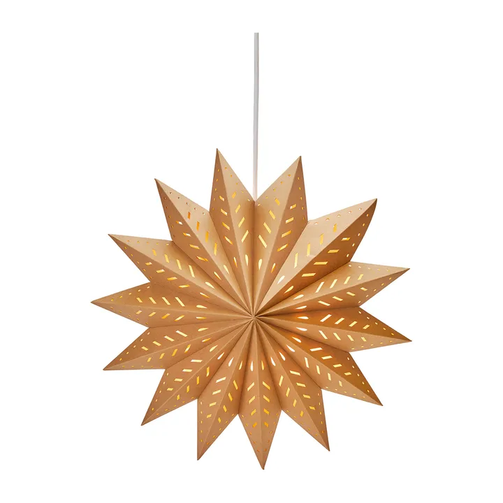 Alfa adventsstjerne brun - Brun, 60 cm - PR Home