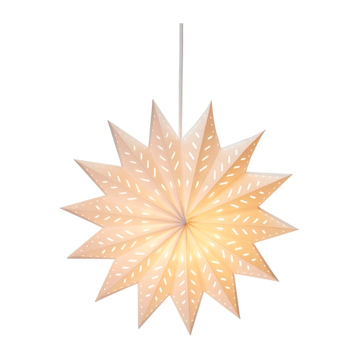 Alfa adventsstjerne hvit, 50 cm PR Home