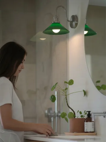 August vegglampe - Grønn-krom - PR Home