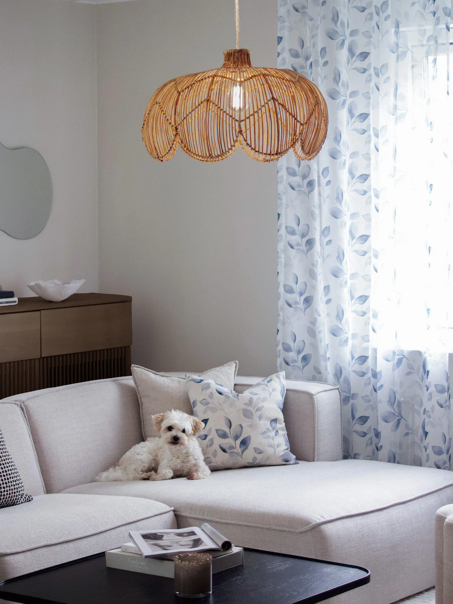 Belle pendel, Natur, Ø53x32 cm PR Home