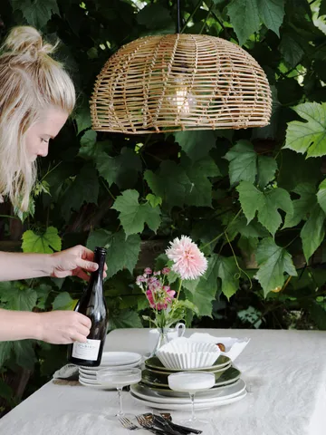 Mayla pendel for utendørsbruk - Natur, Ø43x24 cm - PR Home