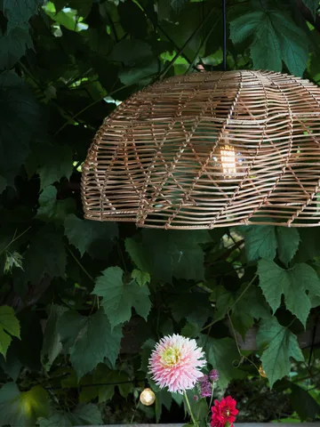 Mayla pendel for utendørsbruk - Natur, Ø53x32 cm - PR Home