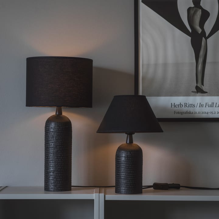 Riley lampefot 28 cm - Mattsvart - PR Home
