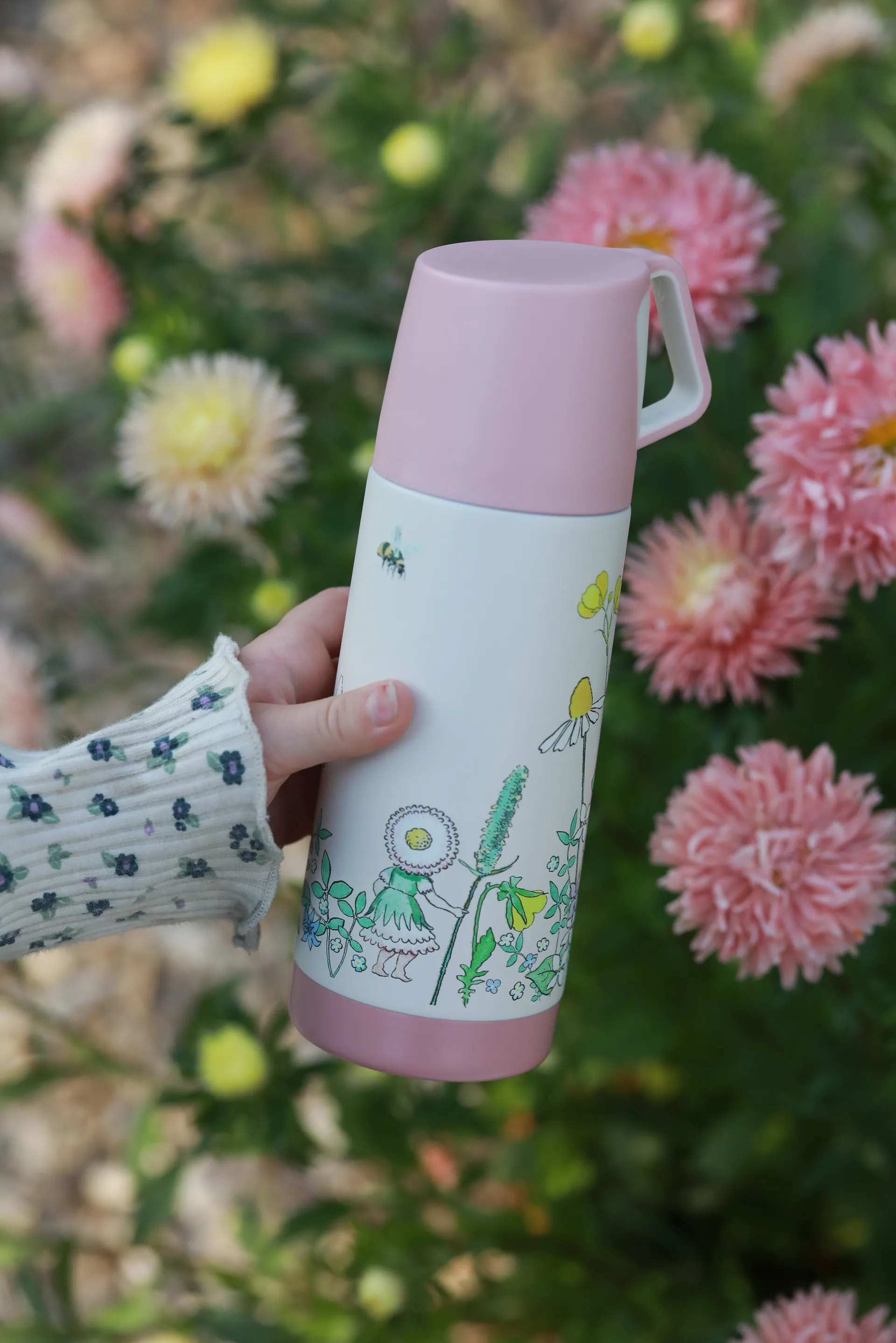 Elsa Beskow Blomsterfesten termos 35 cl, Hvit Rätt Start