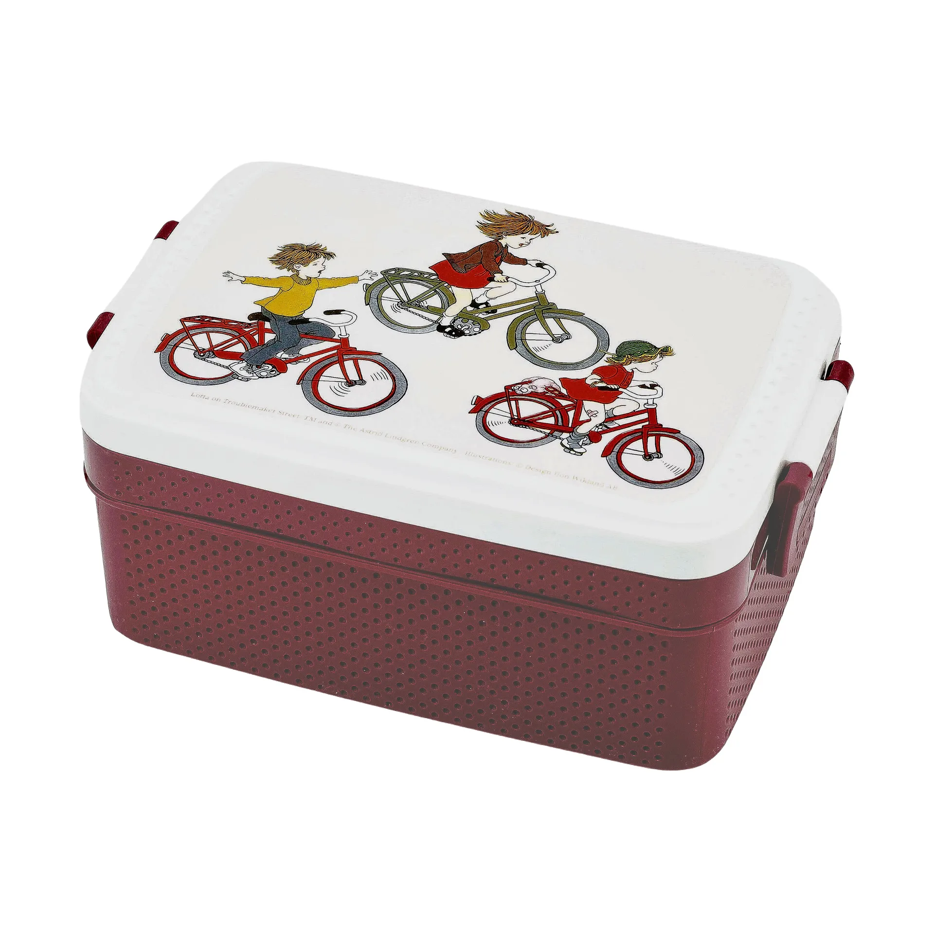 Lotta fra Bråkmakergata matboks 8x18,5 cm, Brun-hvit Rätt Start