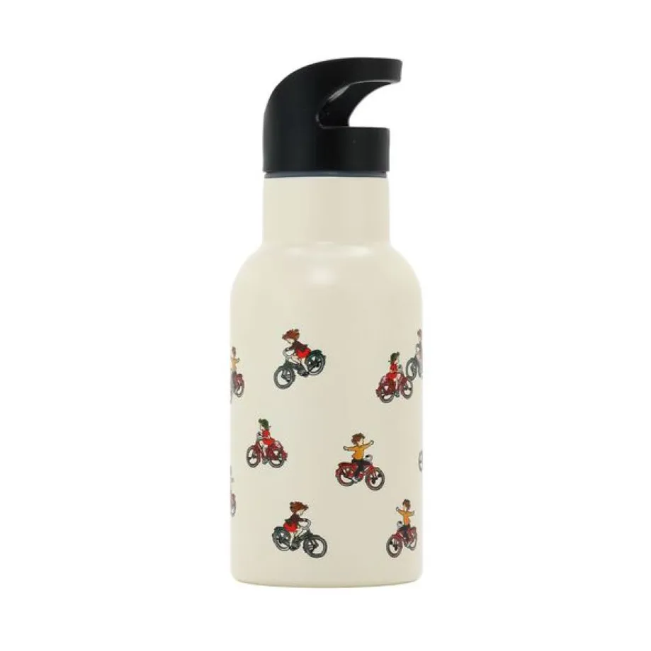 Lotta fra Bråkmakergata vannflaske 34 cl, Hvit Rätt Start