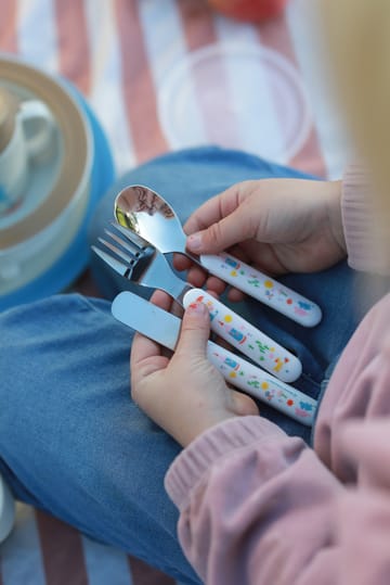 Mumin 80 bestikksett 3 deler - Hvit - Rätt Start