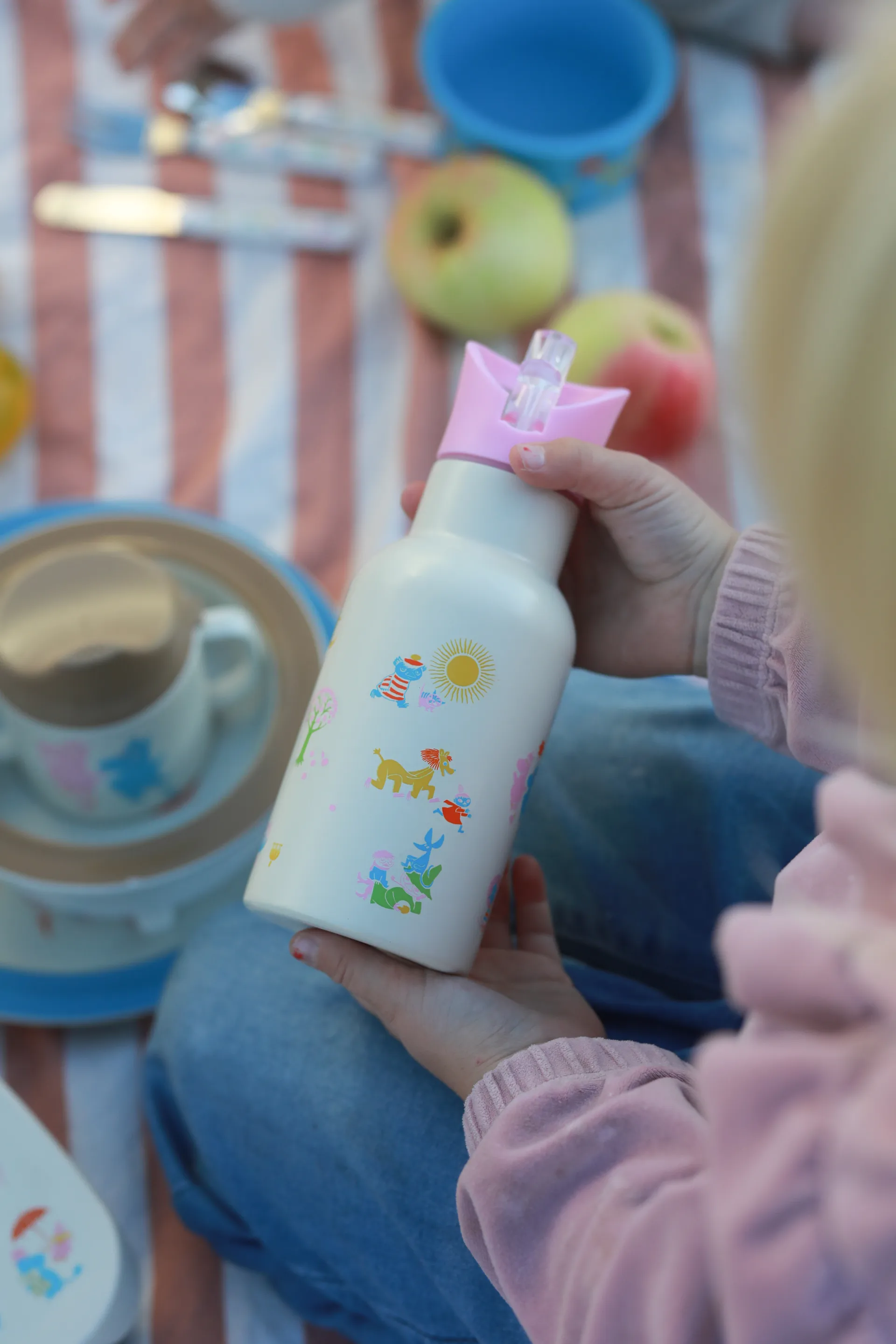 Mumin 80 vannflaske 34 cl, Beige-rosa Rätt Start