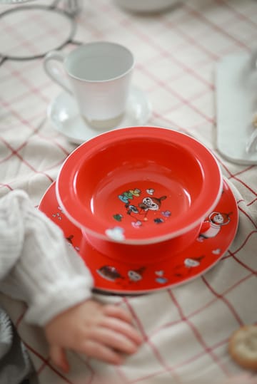 Mumin Lille My sugekoppstallerken Ø15,5 cm - Rød - Rätt Start