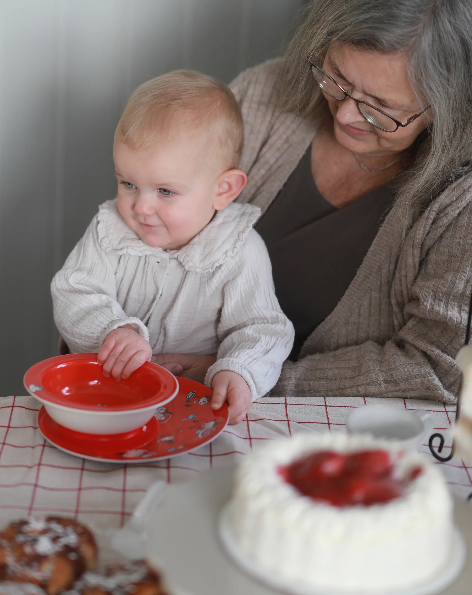 Mumin Lille My sugekoppstallerken Ø15,5 cm, Rød Rätt Start